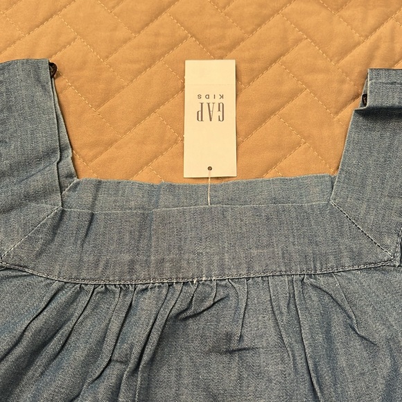 GAP Kids Tiered Chambray Square neck Dress / NWT / S or M - Picture 7 of 16